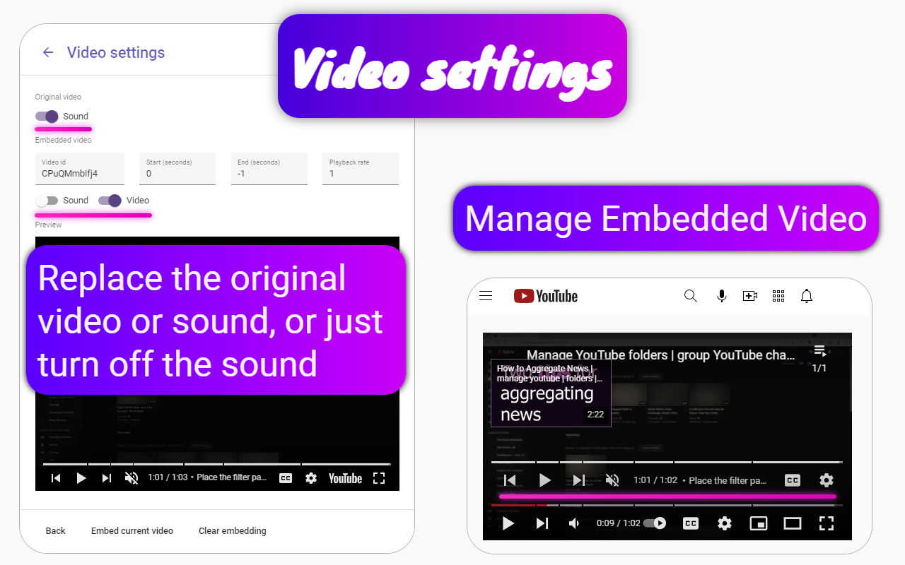 video settings